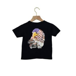 Harley Davidson Eagle American Flag Toddler Size 5T Size Motorcycle T-Shirt Mexi